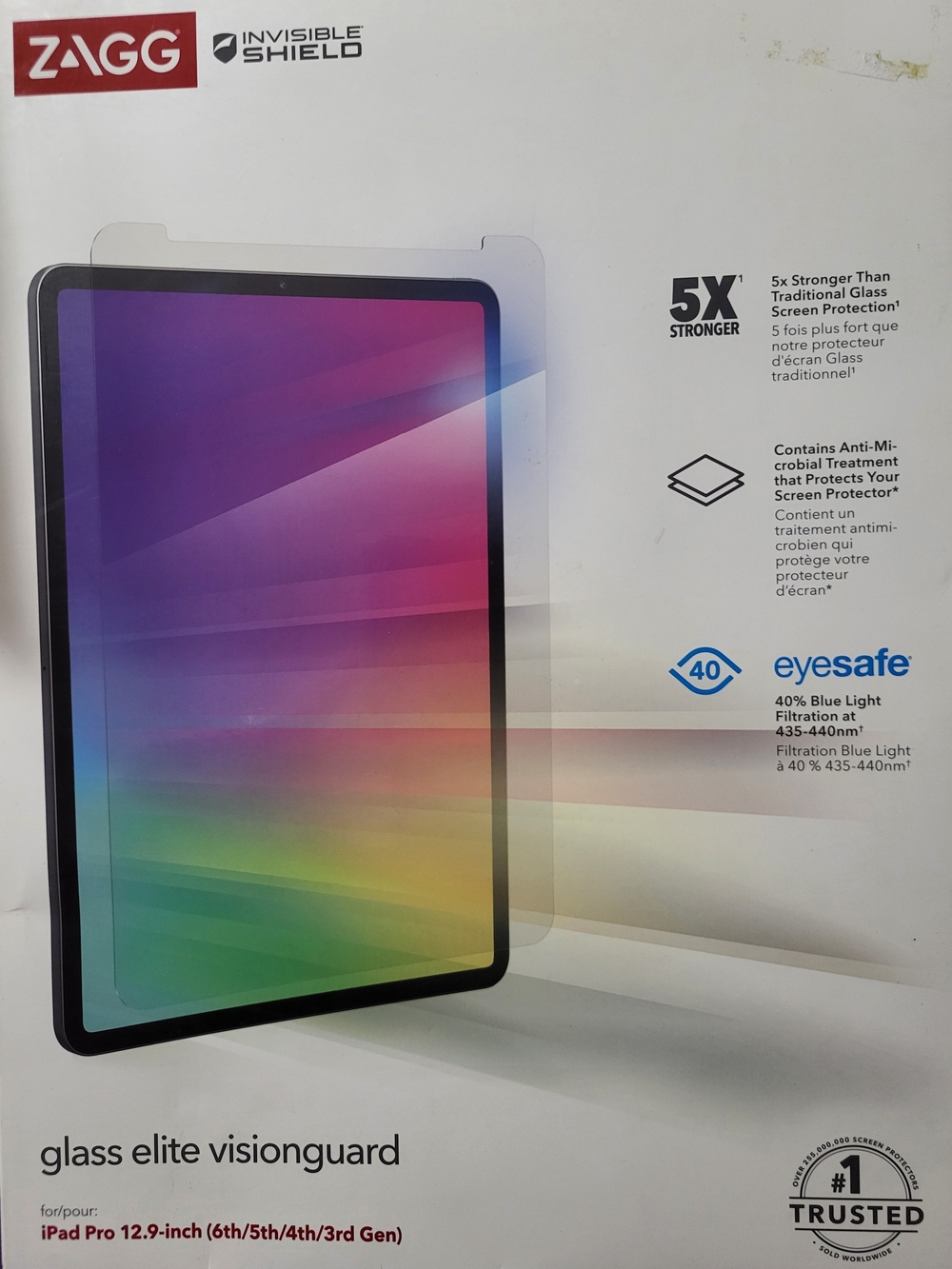 ZAGG Glass Elite VisionGuard Screen Protector for iPad Pro 12.9-inch - Clear
